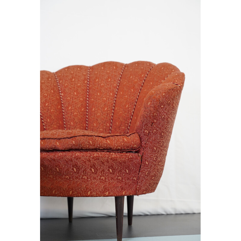 Pair of vintage fabric armchairs by Gio Ponti, Italy 1950
