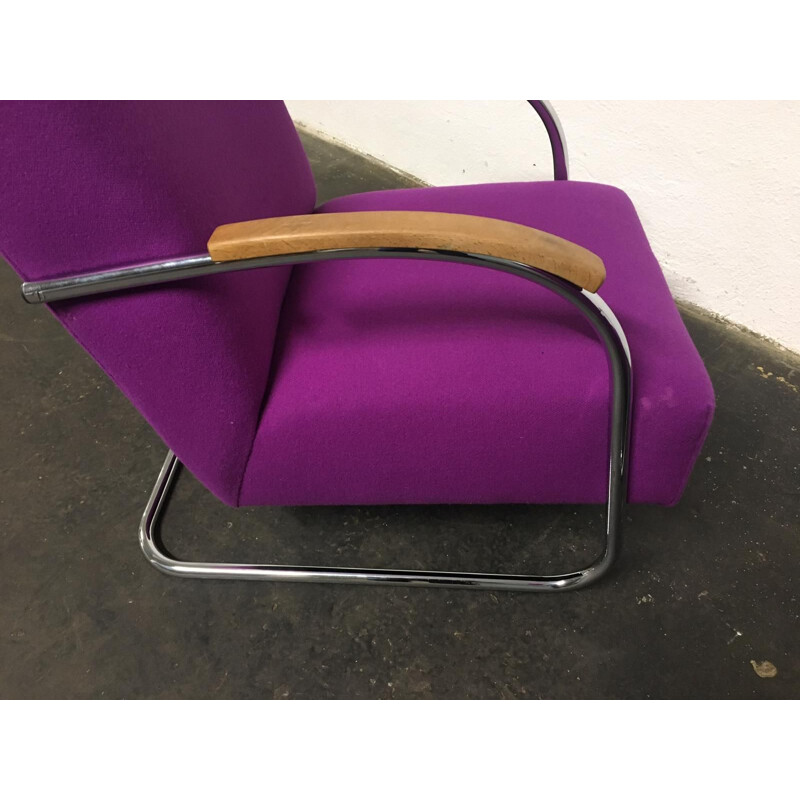 Pair of vintage tubular chairs Mucke Melder