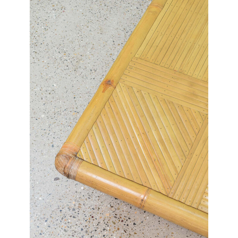 Vintage Coffee Table Boomerang Bamboo
