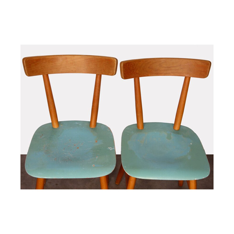 Pair of vintage chairs by Ton, 1960