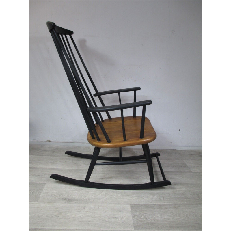 Vintage Rocking Chair by I.Tapiovaara, Finland, 1960s