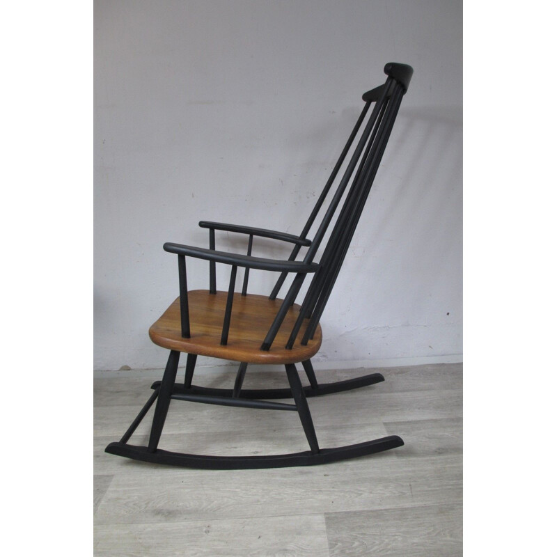 Vintage Rocking Chair by I.Tapiovaara, Finland, 1960s