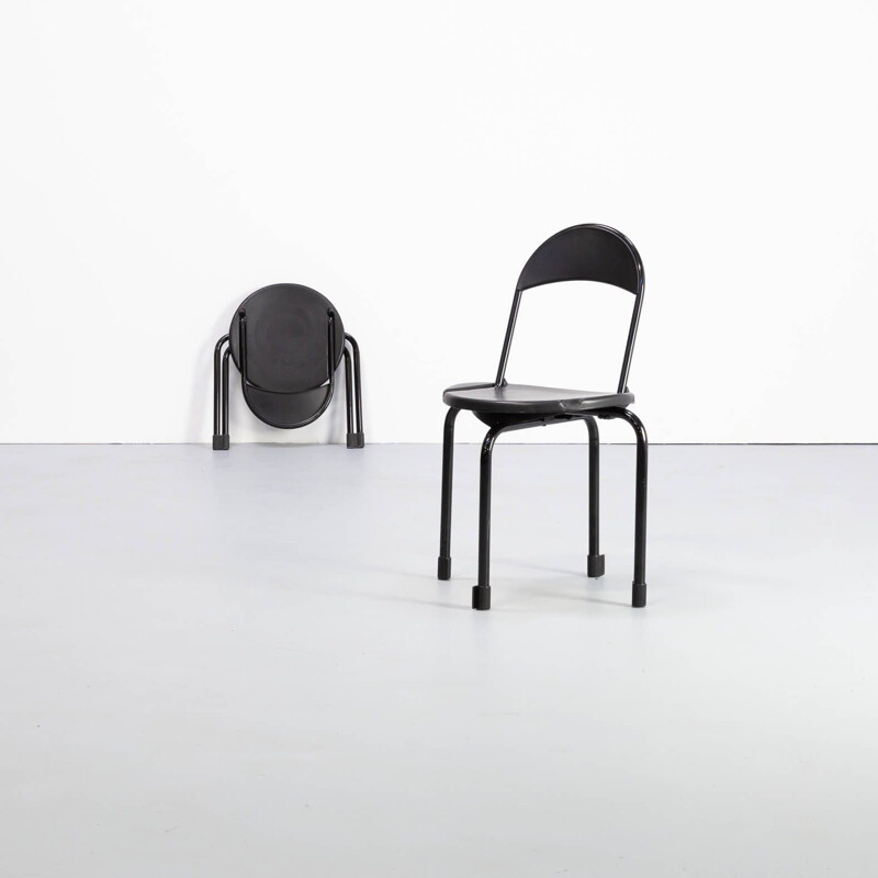 Pair of Vintage Lucci 'clark ck3' folding chair for Lamm Paolo Orlandini & Roberto 1980s