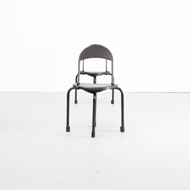 Pair of Vintage Lucci 'clark ck3' folding chair for Lamm Paolo Orlandini & Roberto 1980s