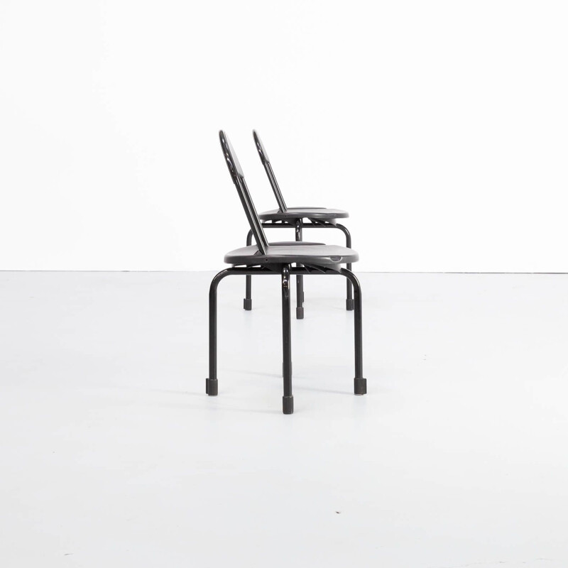 Pair of Vintage Lucci 'clark ck3' folding chair for Lamm Paolo Orlandini & Roberto 1980s