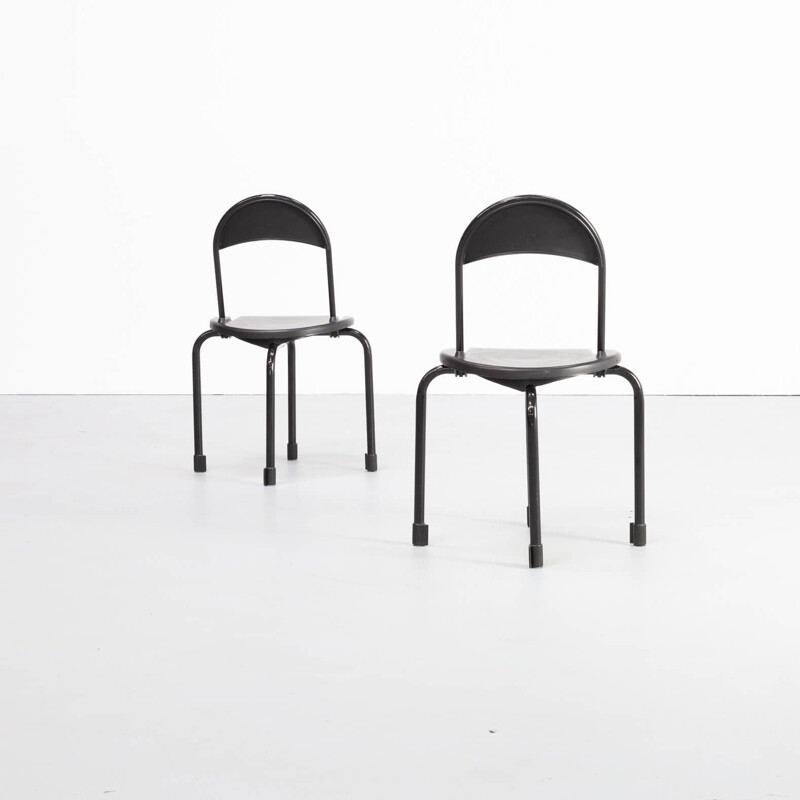 Pair of Vintage Lucci 'clark ck3' folding chair for Lamm Paolo Orlandini & Roberto 1980s