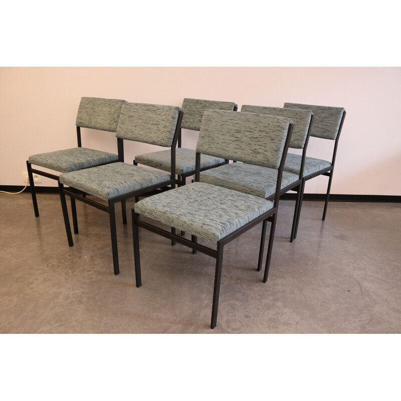 Set of 6 vintage 'SM07' dining chairs from Cees Braakman for Pastoe Netherlands 1960s