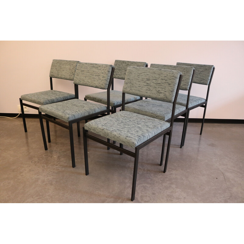 Set of 6 vintage 'SM07' dining chairs from Cees Braakman for Pastoe Netherlands 1960s