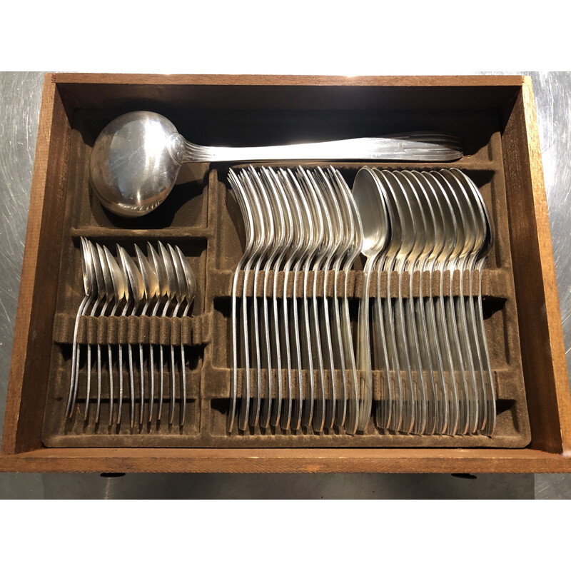 Vintage storage box for cutlery 1950's