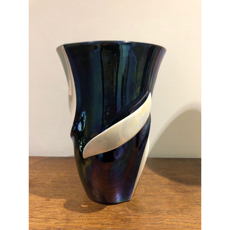 Große Vase Vintage Verceram 1950