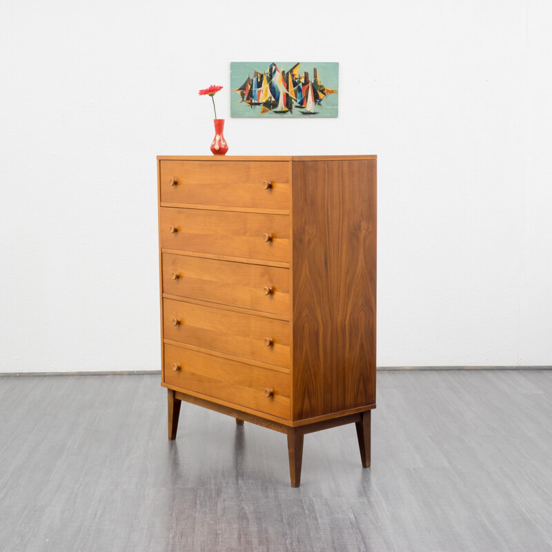 Vintage walnut dresser - 60