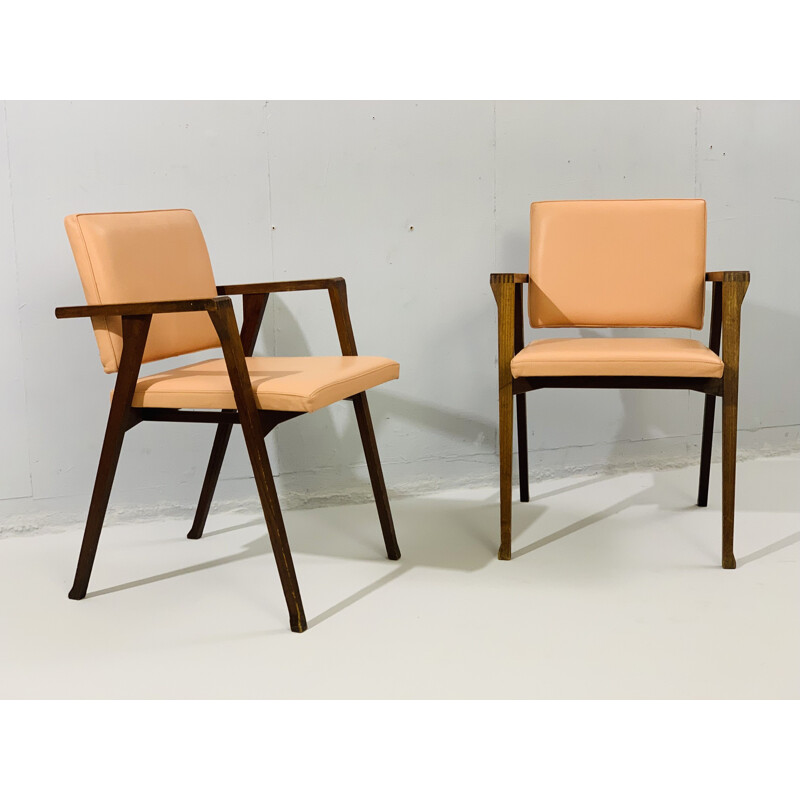 Coppia di sedie vintage Franco Albini, modello 'Luisa' 1955