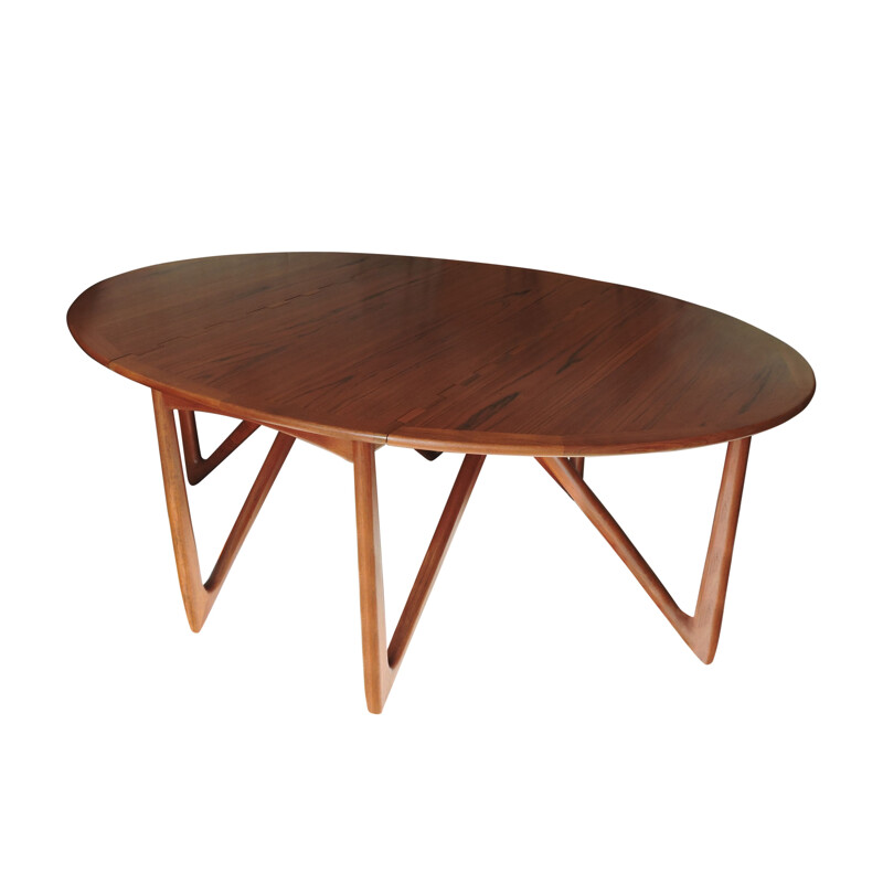 Vintage Teak dining table by Niels Kofoed for Koefoed Møbelfabrik 1960