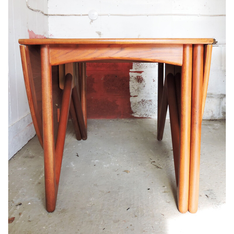 Vintage Teak dining table by Niels Kofoed for Koefoed Møbelfabrik 1960