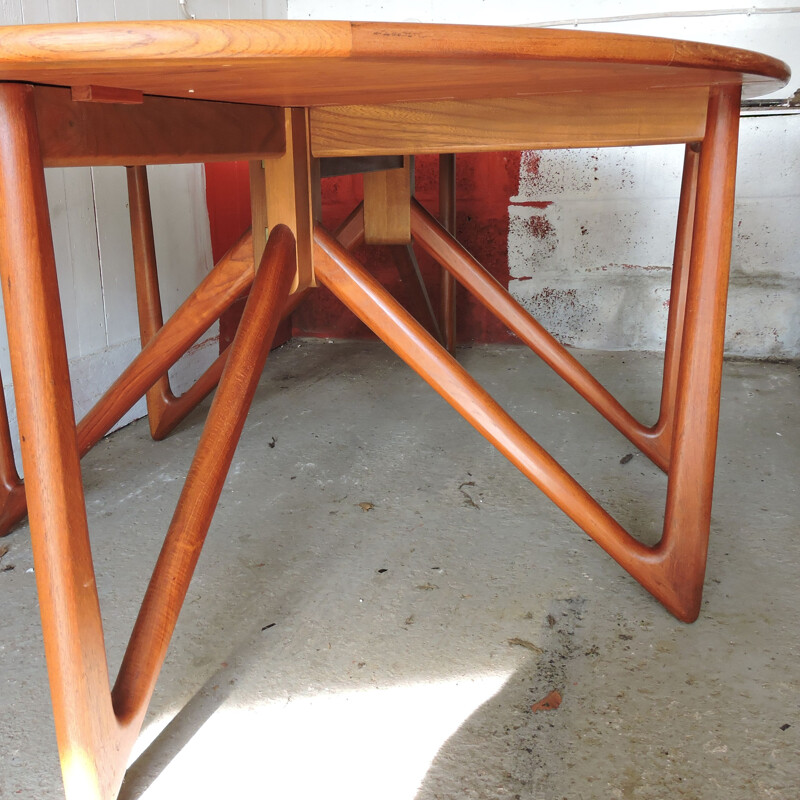 Vintage Teak dining table by Niels Kofoed for Koefoed Møbelfabrik 1960