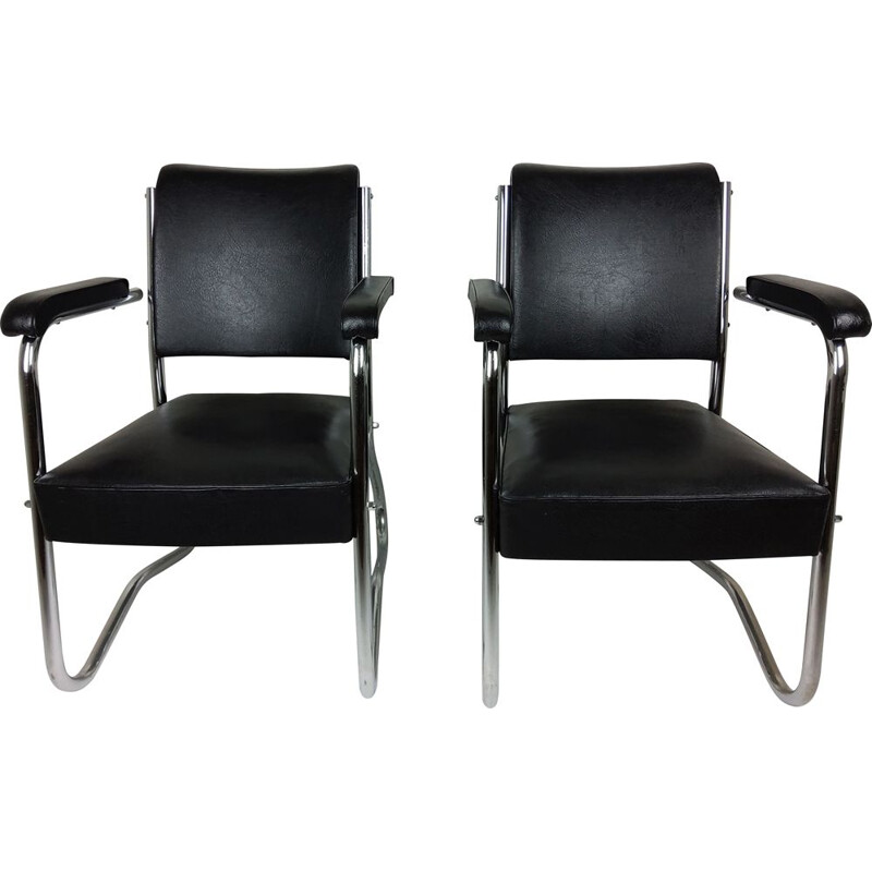 Paar vintage fauteuils 1950