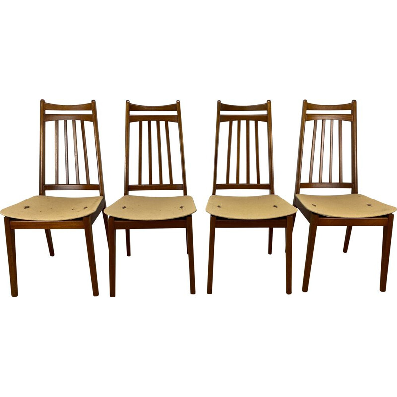 Lot de 4 chaises vintage 