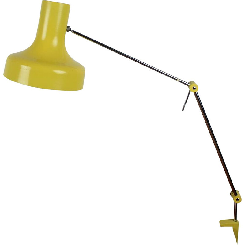 Vintage adjustable metal lamp by Josef Hůrka for Napako, Czechoslovakia 1960