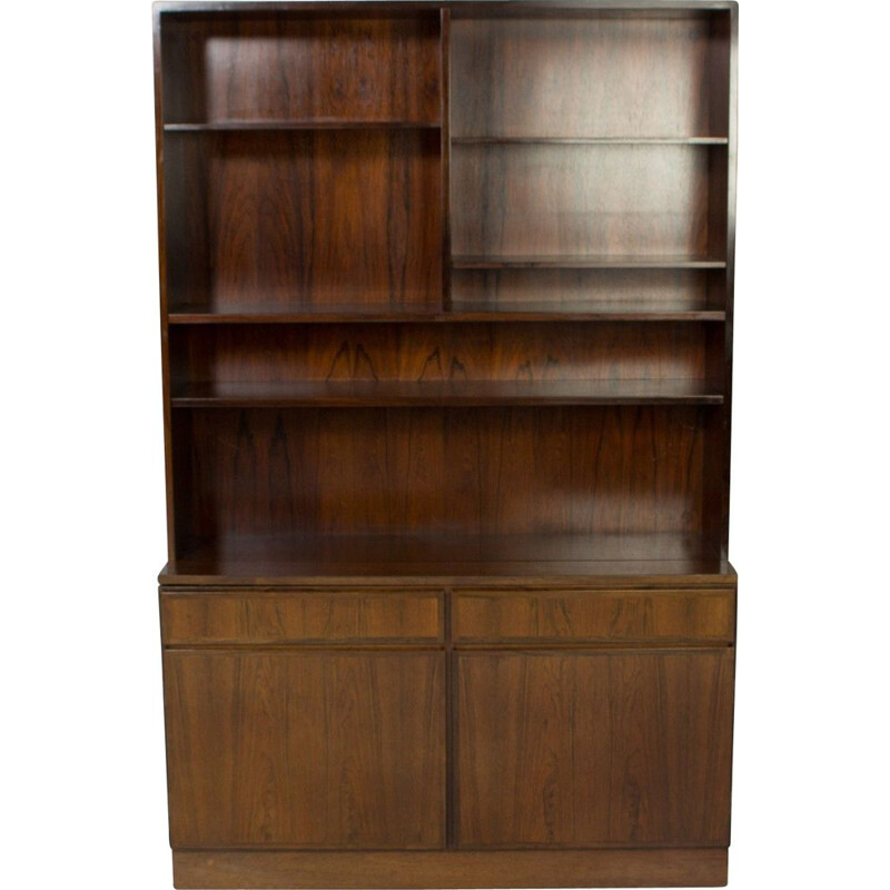 Vintage Rosewood Book case  Display case  Omann Jun 1960