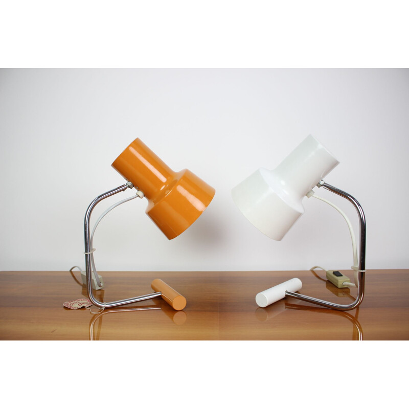 Pair of vintage  table lamp designed by Josef Hůrka for Napako 1970s