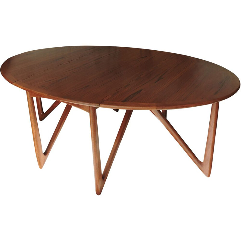 Vintage Teak dining table by Niels Kofoed for Koefoed Møbelfabrik 1960