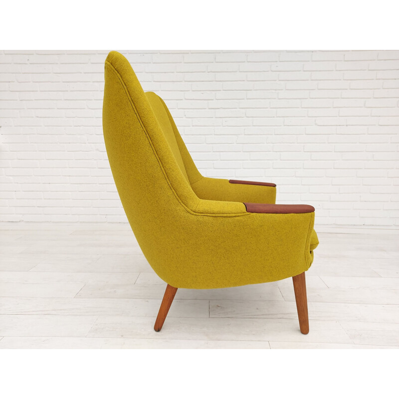 Vintage armchair by Kurt Østervig, model 58, in wool, Denmark 1960