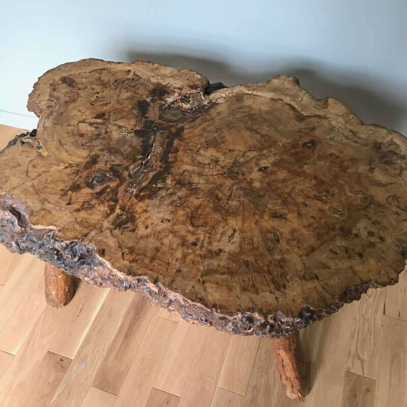 Vintage elm wood table