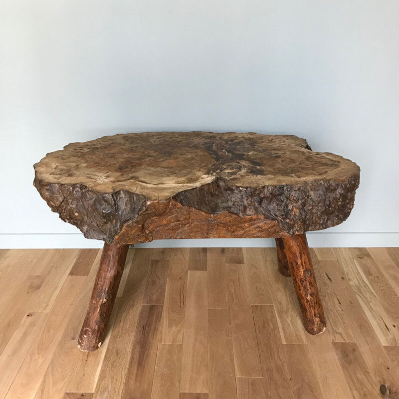 Vintage elm wood table