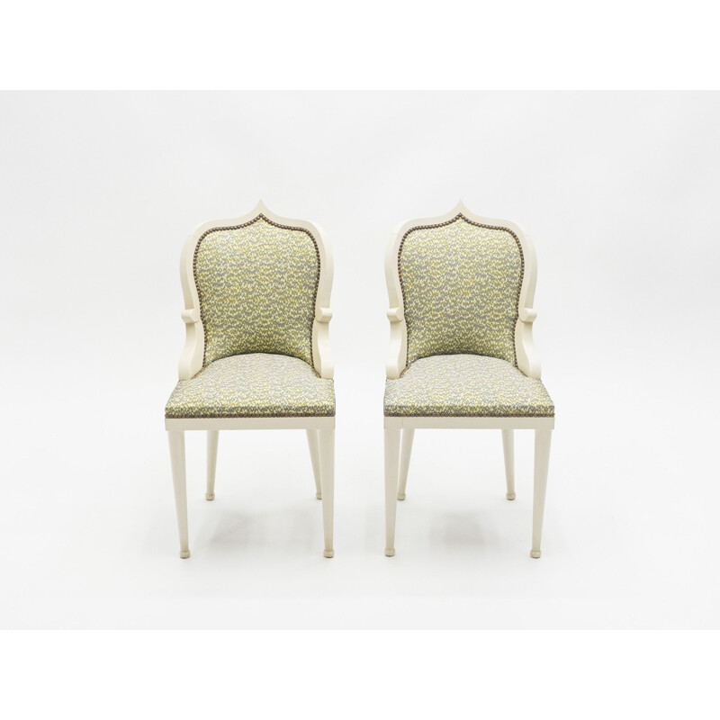 Pair of chairs model 'Palace', by Garouste & Bonetti 1980