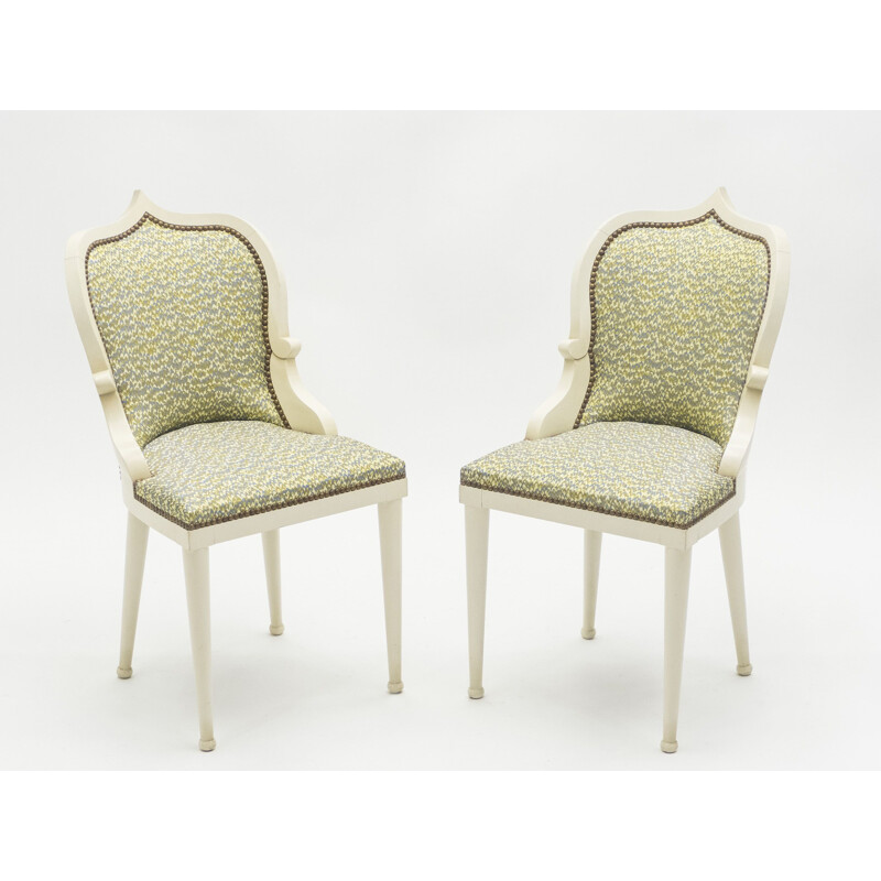 Pair of chairs model 'Palace', by Garouste & Bonetti 1980
