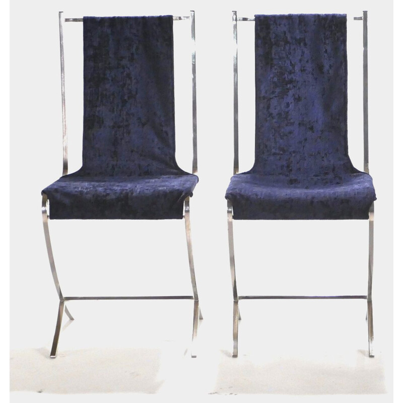 Pair of vintage chairs, Pierre Cardin for Maison Jansen 1970