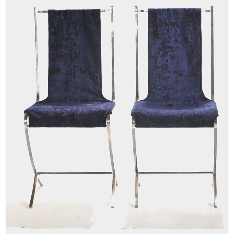 Paire de chaises vintage, Pierre Cardin pour Maison Jansen 1970