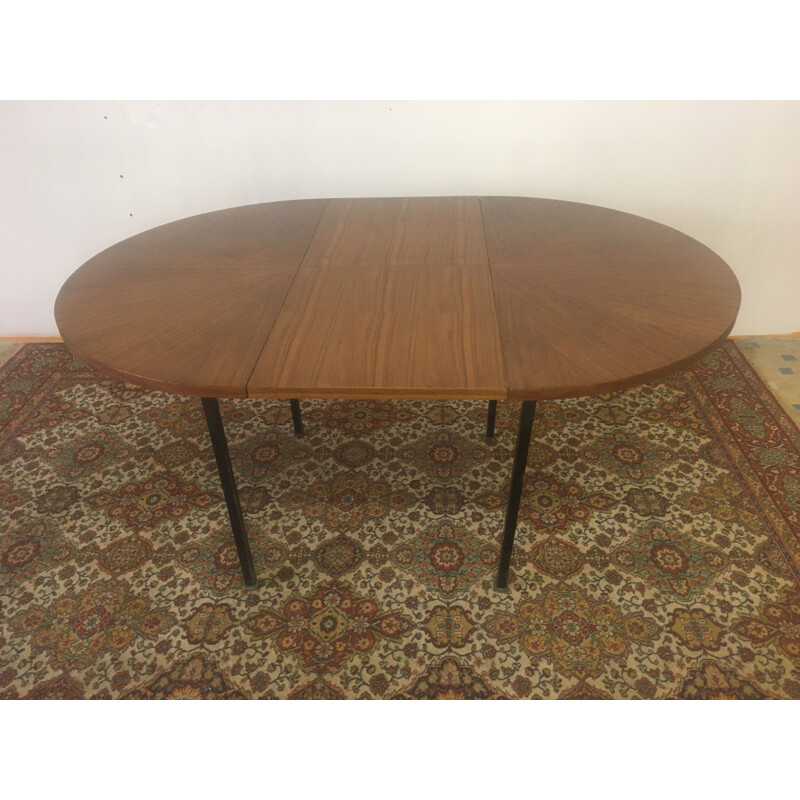 Vintage round table, Guariche pour Minvielle 1960