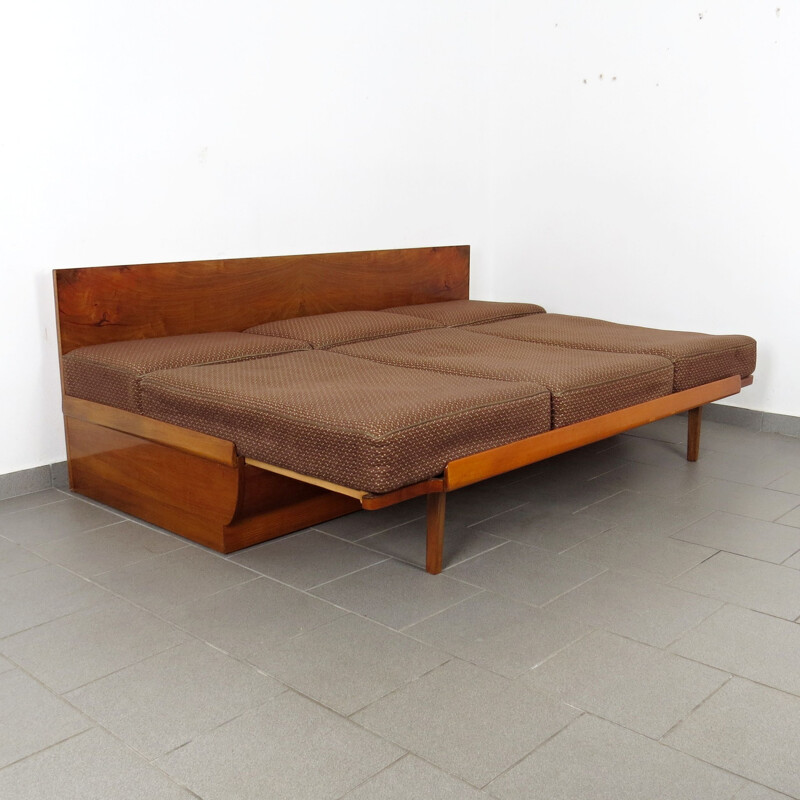 Vintage folding daybed by Jindrich Halabala 1950