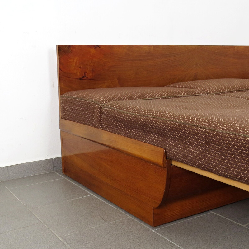 Vintage folding daybed by Jindrich Halabala 1950