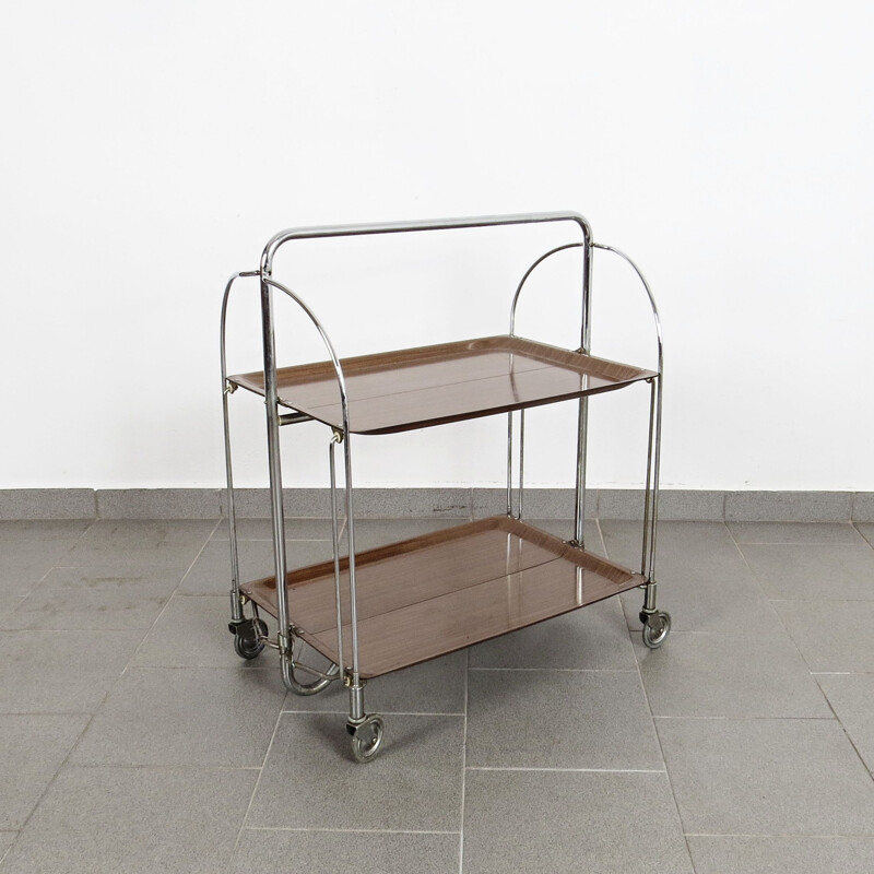 Vintage serving cart, Czechoslovakia 1970