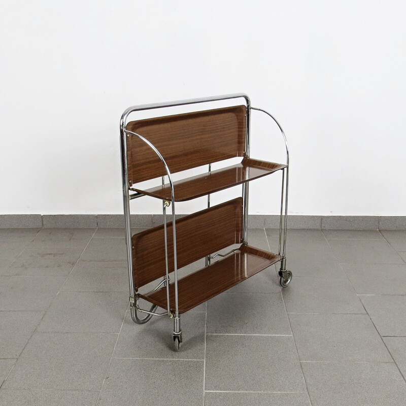 Vintage serving cart, Czechoslovakia 1970