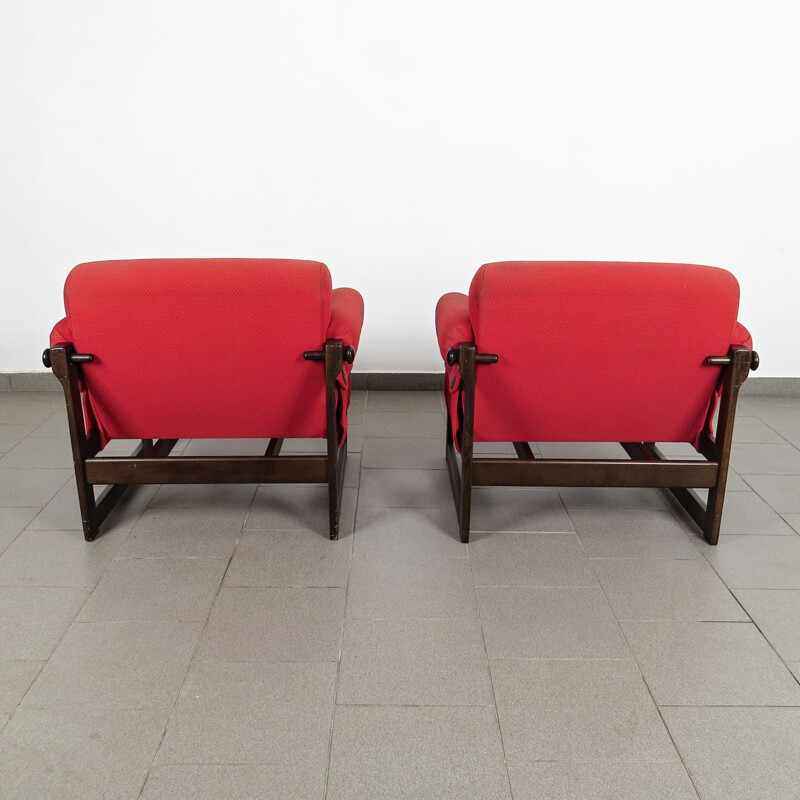 Pair of vintage Armchair Czechoslovakia 1970s