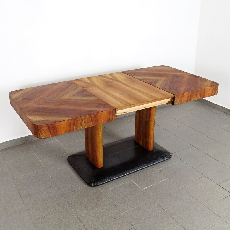 Vintage Dining table by Jindrich Halabala Czechoslovakia 1930s