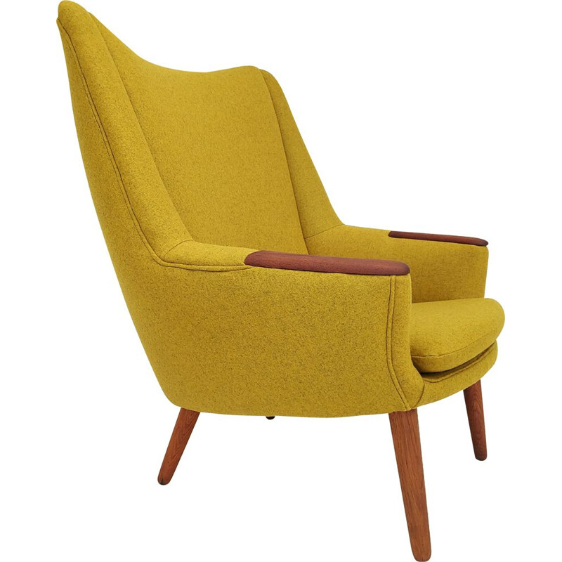 Vintage armchair by Kurt Østervig, model 58, in wool, Denmark 1960