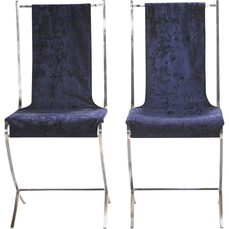 Pair of vintage chairs, Pierre Cardin for Maison Jansen 1970