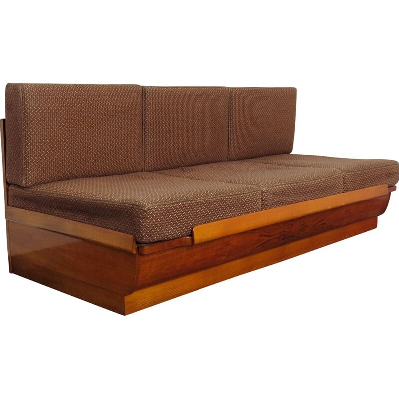 Vintage folding daybed by Jindrich Halabala 1950