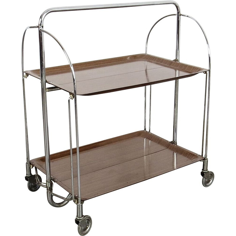 Vintage serving cart, Czechoslovakia 1970