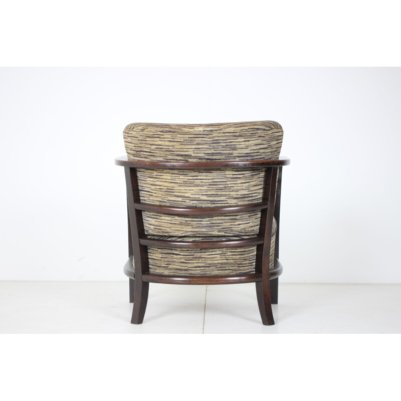 Vintage Tsjechoslowaakse Art Deco fauteuil 1930