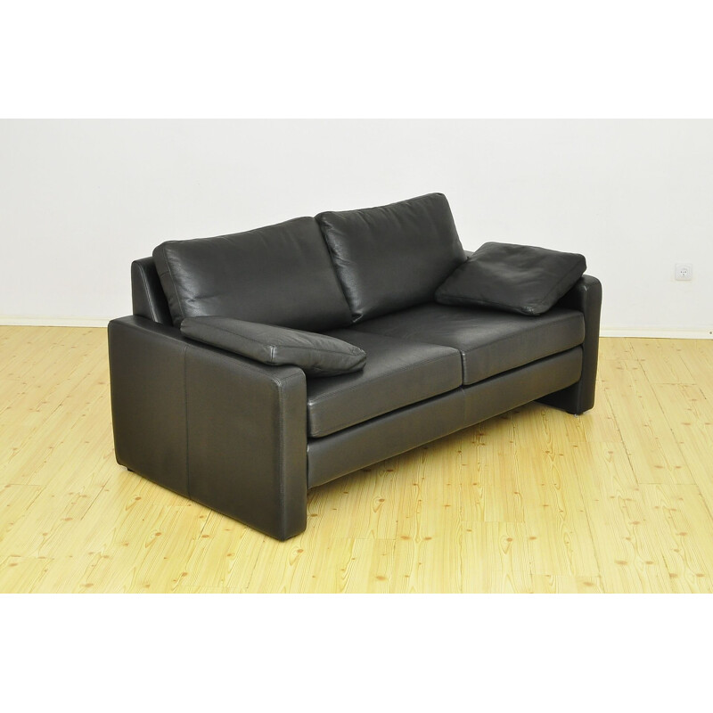 Vintage Conseta 2 seater leather sofa by Friedrich Wilhelm Möller for COR, 1964