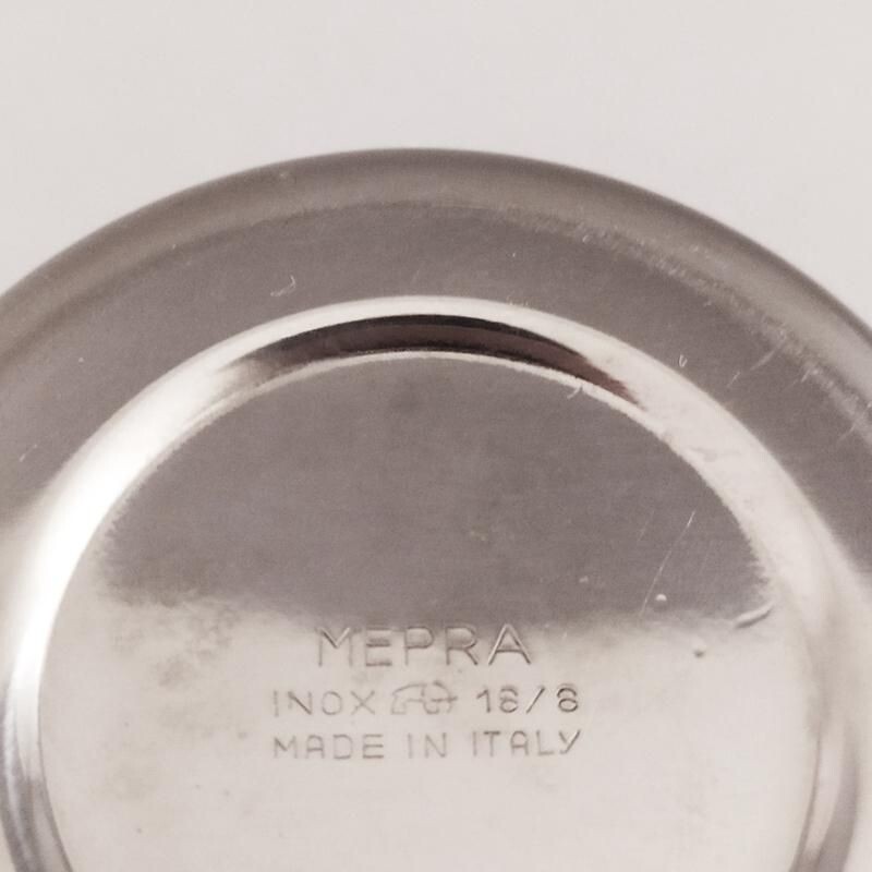 Vintage Mepra stainless steel shaker, Italy 1970