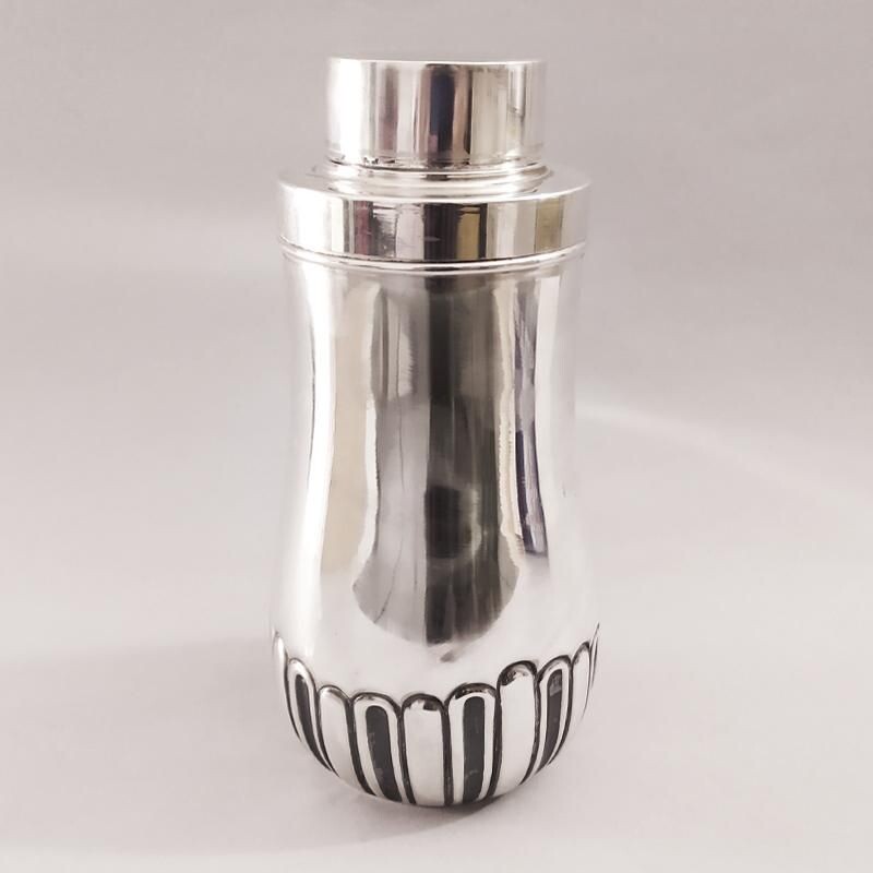 Vintage MACABO stainless steel shaker, Italy 1950