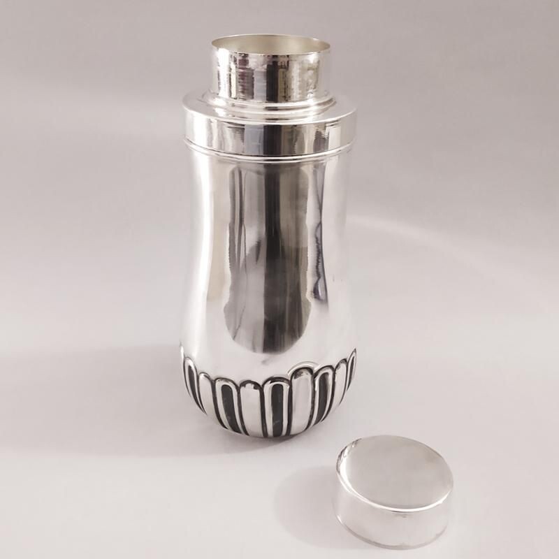 Vintage MACABO stainless steel shaker, Italy 1950
