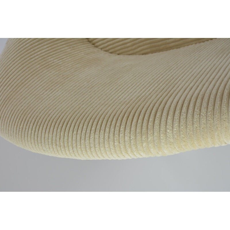 Vintage round shell ivory bench 1970