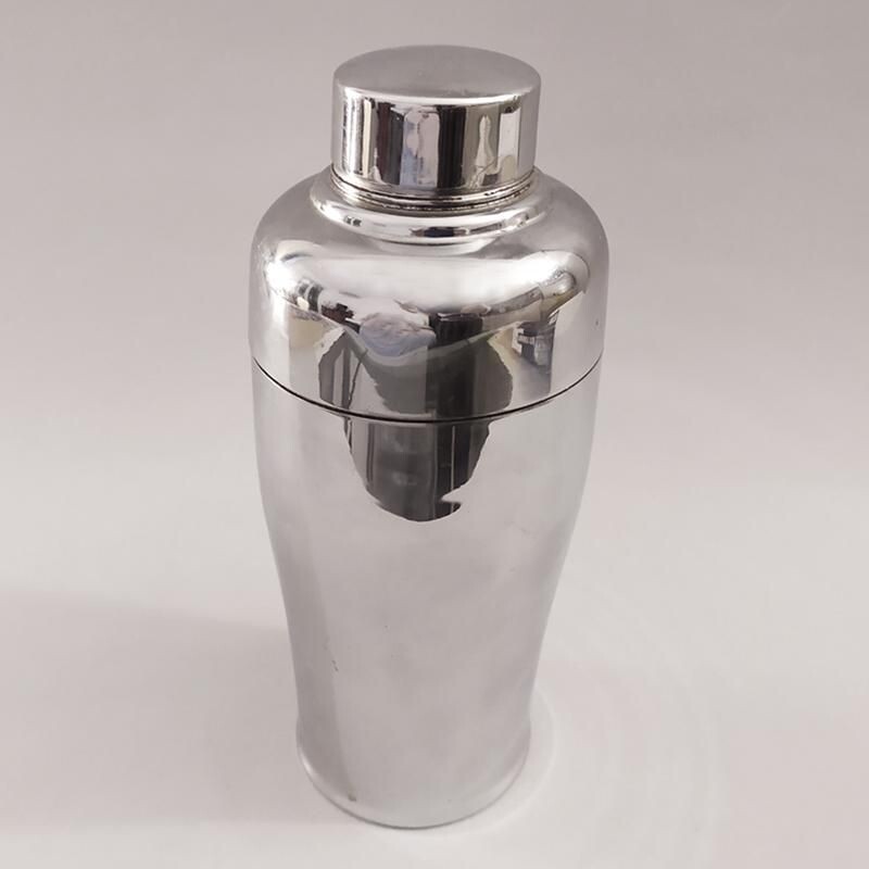 Vintage Alfra stainless steel shaker by Carlo Alessi, Italy 1960